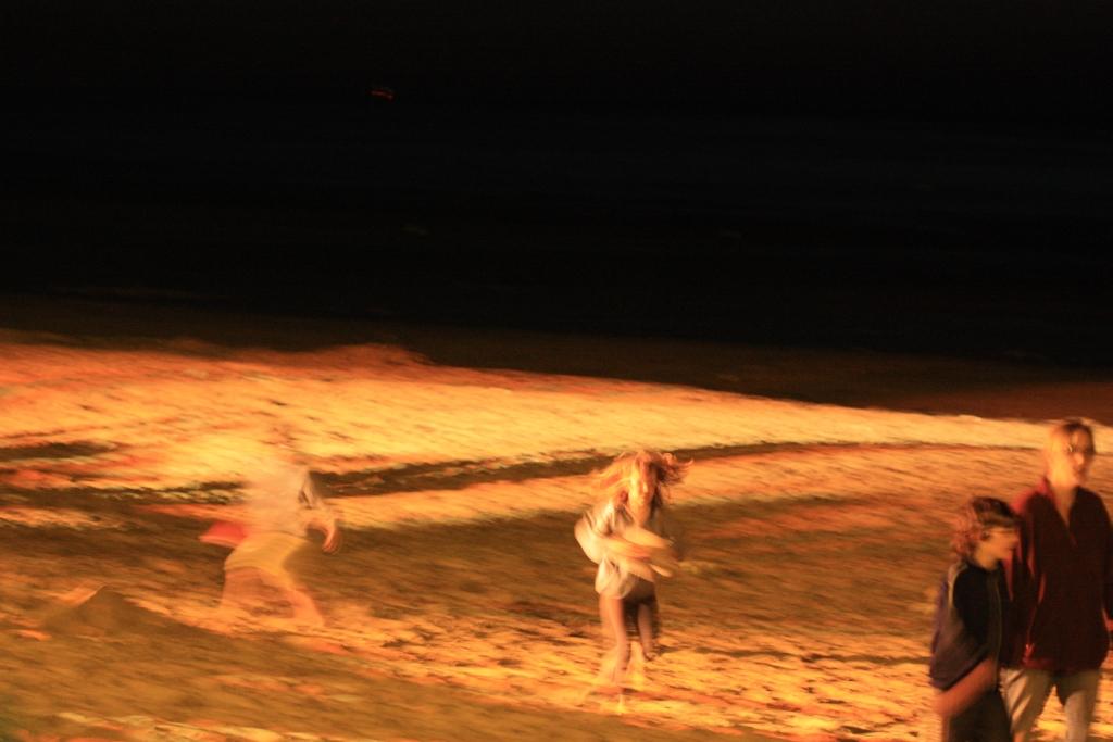 IMG_1933.JPG - La nuit, la plage se transformait en champ lunaire autour des festvals de sable show.Les mardis et vendredis étaient l'occasion de concerts gratuits en plein air.