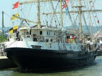 IMG 9269  gréement:Trois-mâts barque Année de lancement:2000 Longueur hors-tout:65m Chantier:dessiné par Tony Castro Armateur:Jubilee Sailing Trust Pavillon:Royaume-Uni Port d&#39;attache:Southampton