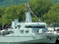 IMG 9240  L&#39;équipage, au garde-à-vous, est passé en revue par le contre-amiral Mohamed Laghmari, inspecteur général de la marine royale marocaine.Vite sur Armada 3.