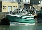 IMG 8969  Chalutier coque poliester . Construit en 1989.Chantier : Blamengin, Boulognes sur mer.Longueur : 15.4 m.Largeur 5.52 m.Puissance moteur 346 Kw.Patron armateur : Franck Lefort Chalutier basé à Grandcamp.