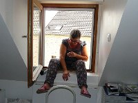 vue6  On attaque les peintures des  boiseries et le changement du portail.