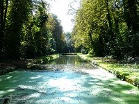 P1160868  Au XIXème siècle, la mode romantique à conduit la constitution d’un jardin à l’anglaise et au XXème siècle la grande perspective a été redessiné par Duchêne.